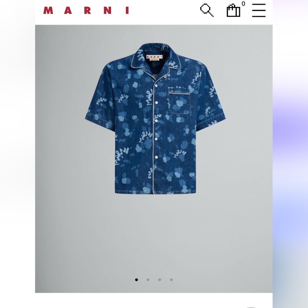 Marni Denim Bowling Shirt